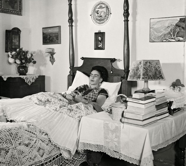 Frida en una de las últimas fotos tomadas con vida, a finales de los años 40