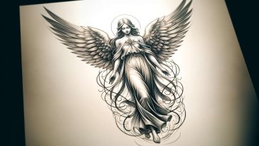 Tatuaje de ángel