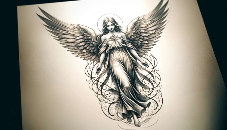 Tatuaje de ángel